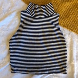 High neck crop top